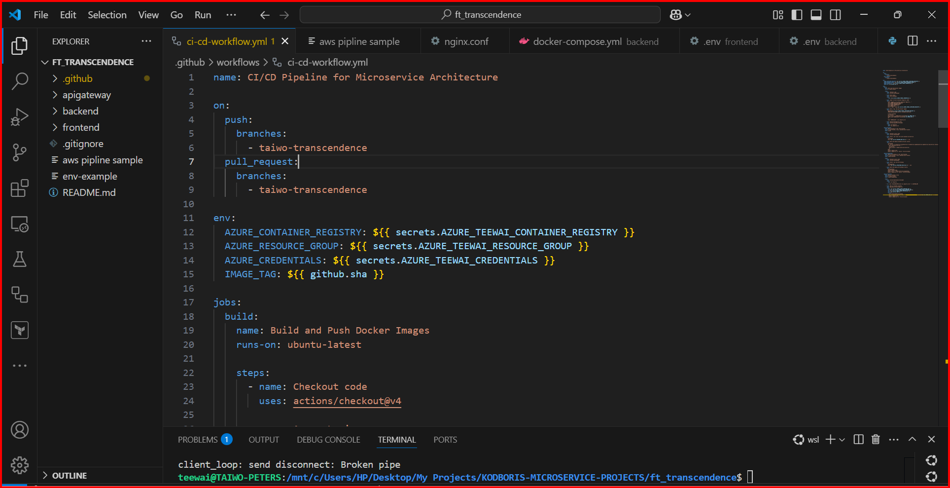 CI/CD Pipeline YAML Configuration